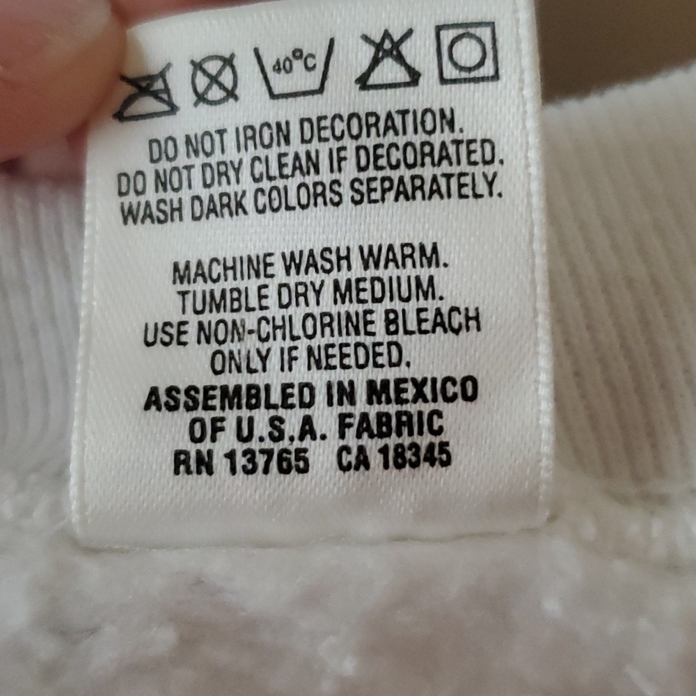 VTG white sweater XL, "What part of no don't you understand?" - Picture 6 of 12